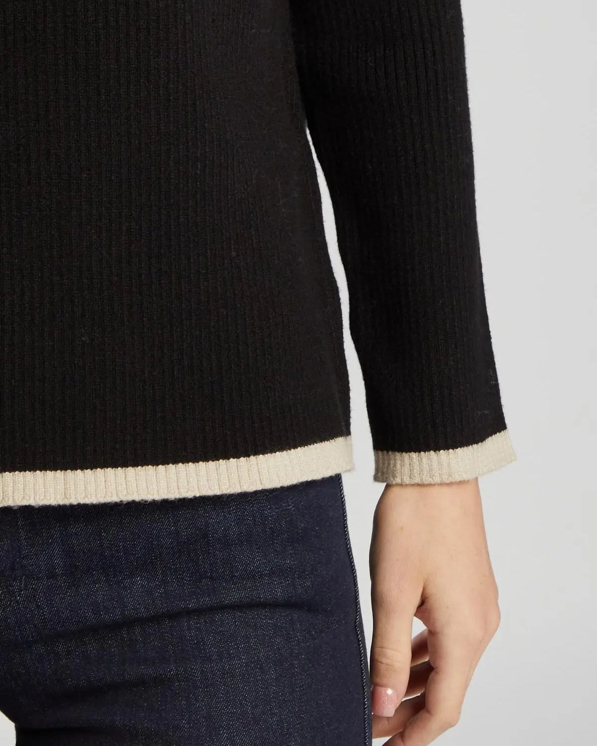 Pullover a costine NERO IRONICA