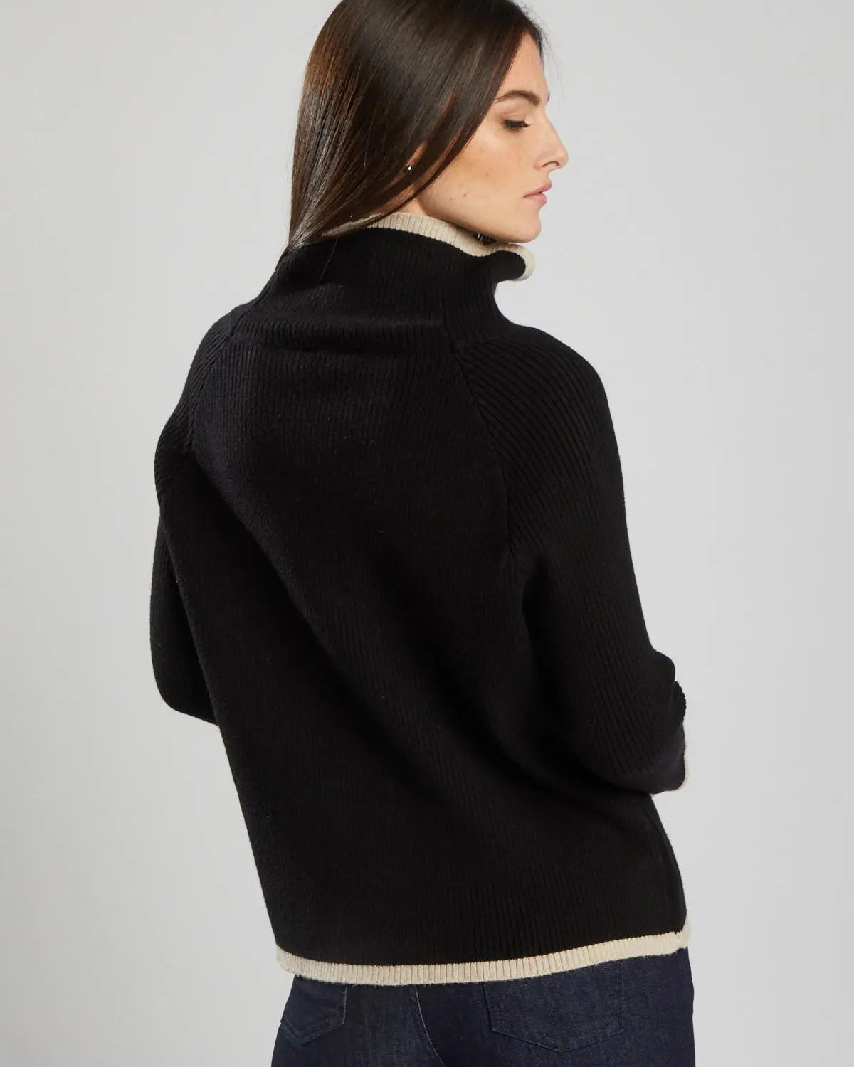 Pullover a costine NERO IRONICA