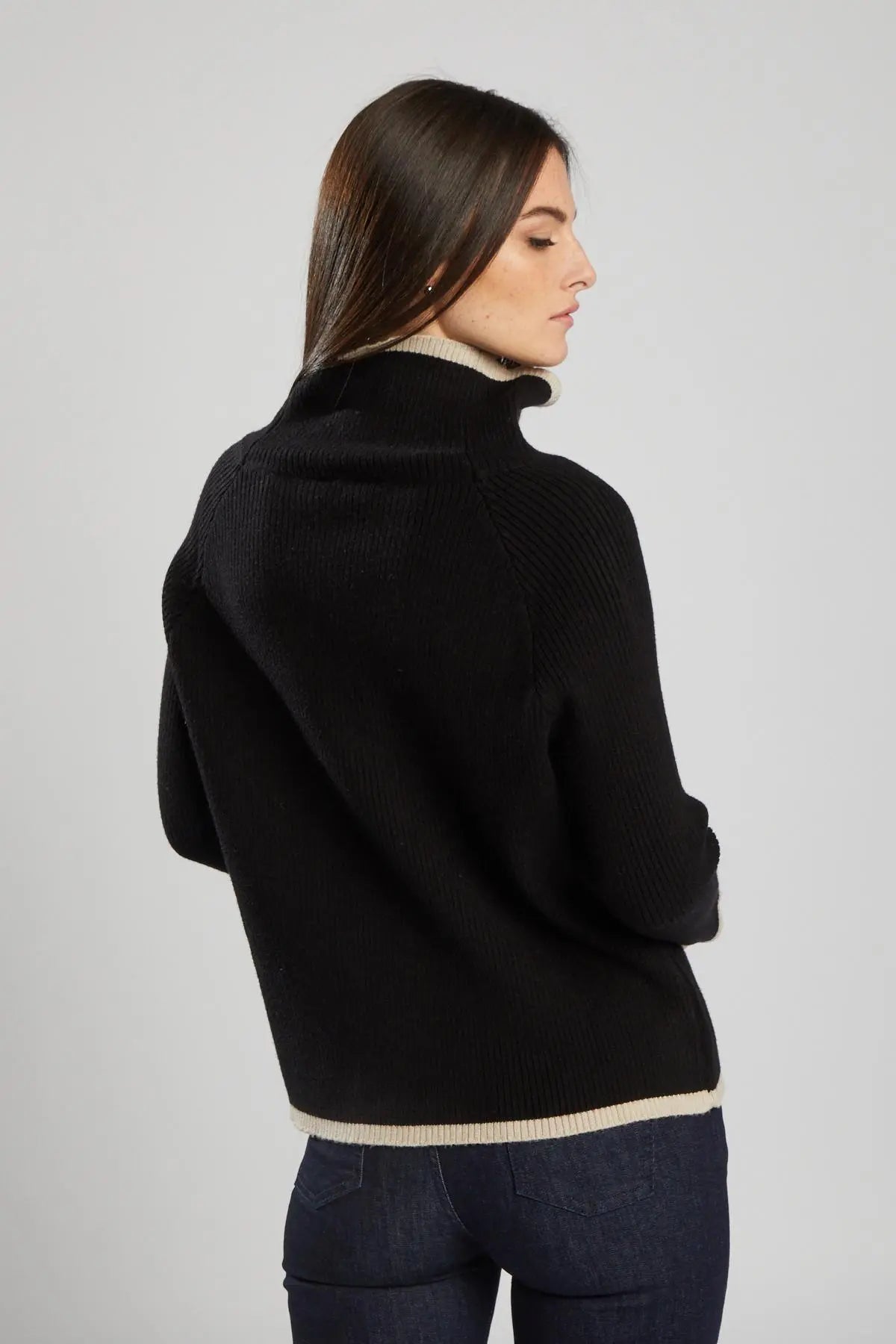 Pullover a costine NERO IRONICA