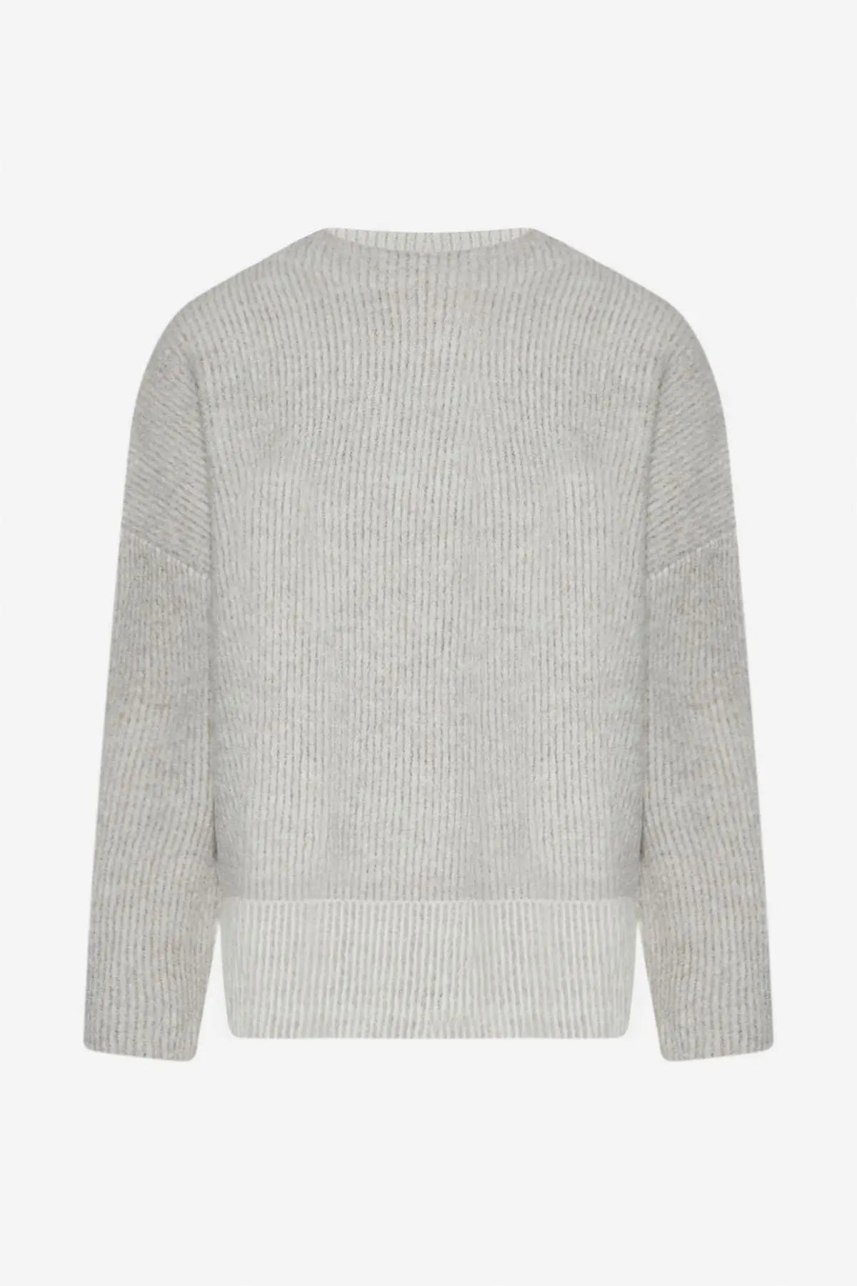 Pullover fantasia a righe GRIGIO MEDIO IRONICA