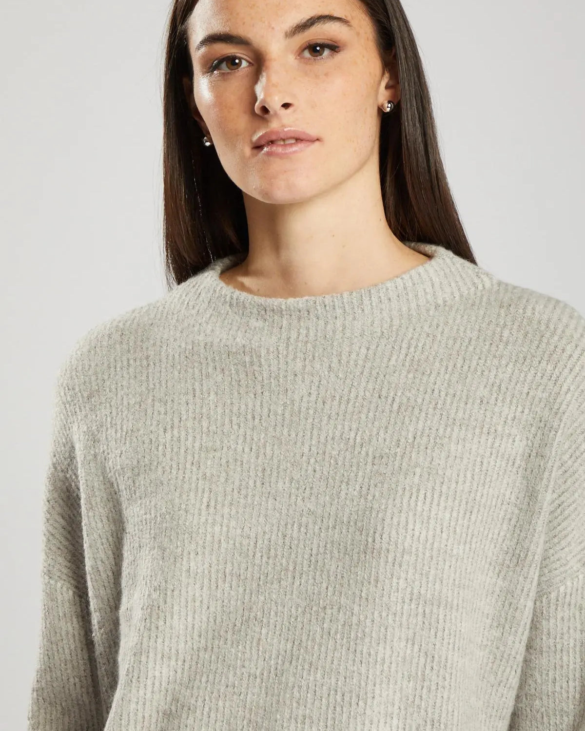 Pullover fantasia a righe GRIGIO MEDIO IRONICA