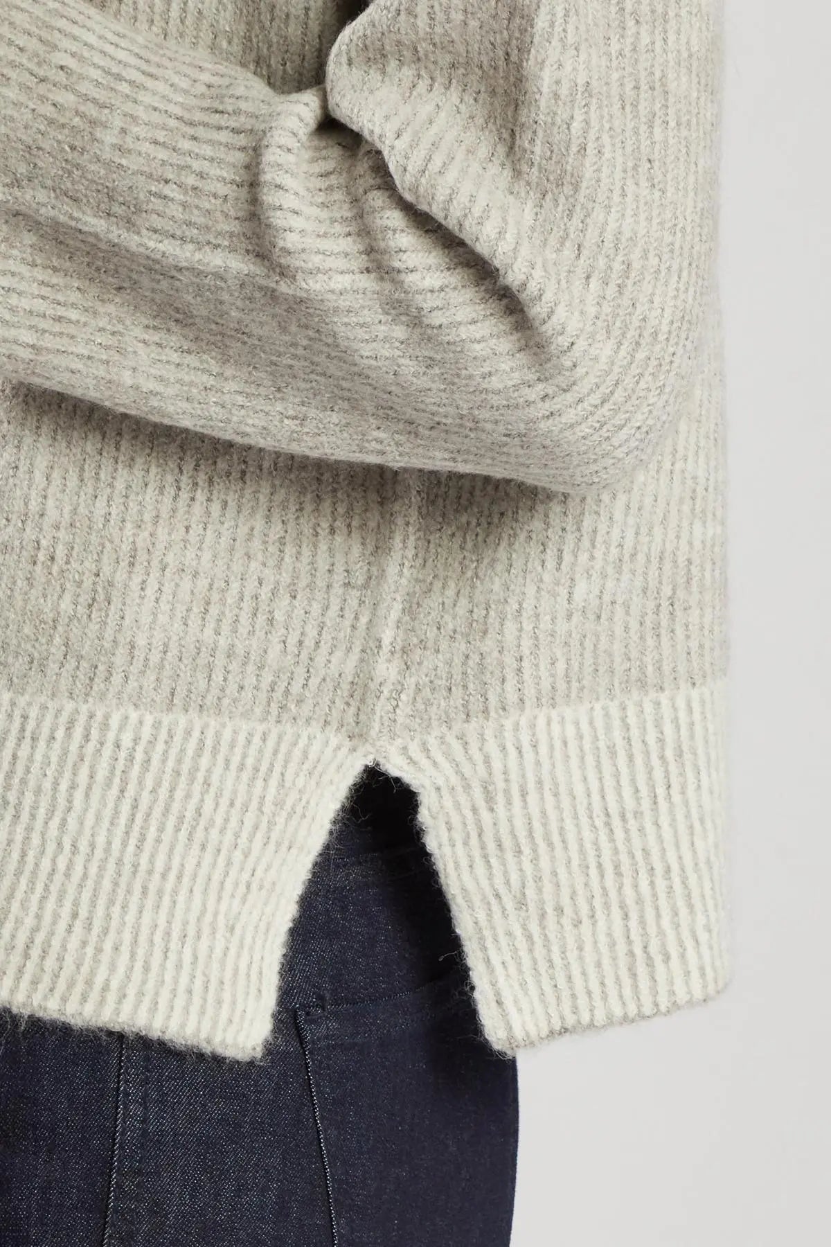 Pullover fantasia a righe GRIGIO MEDIO IRONICA