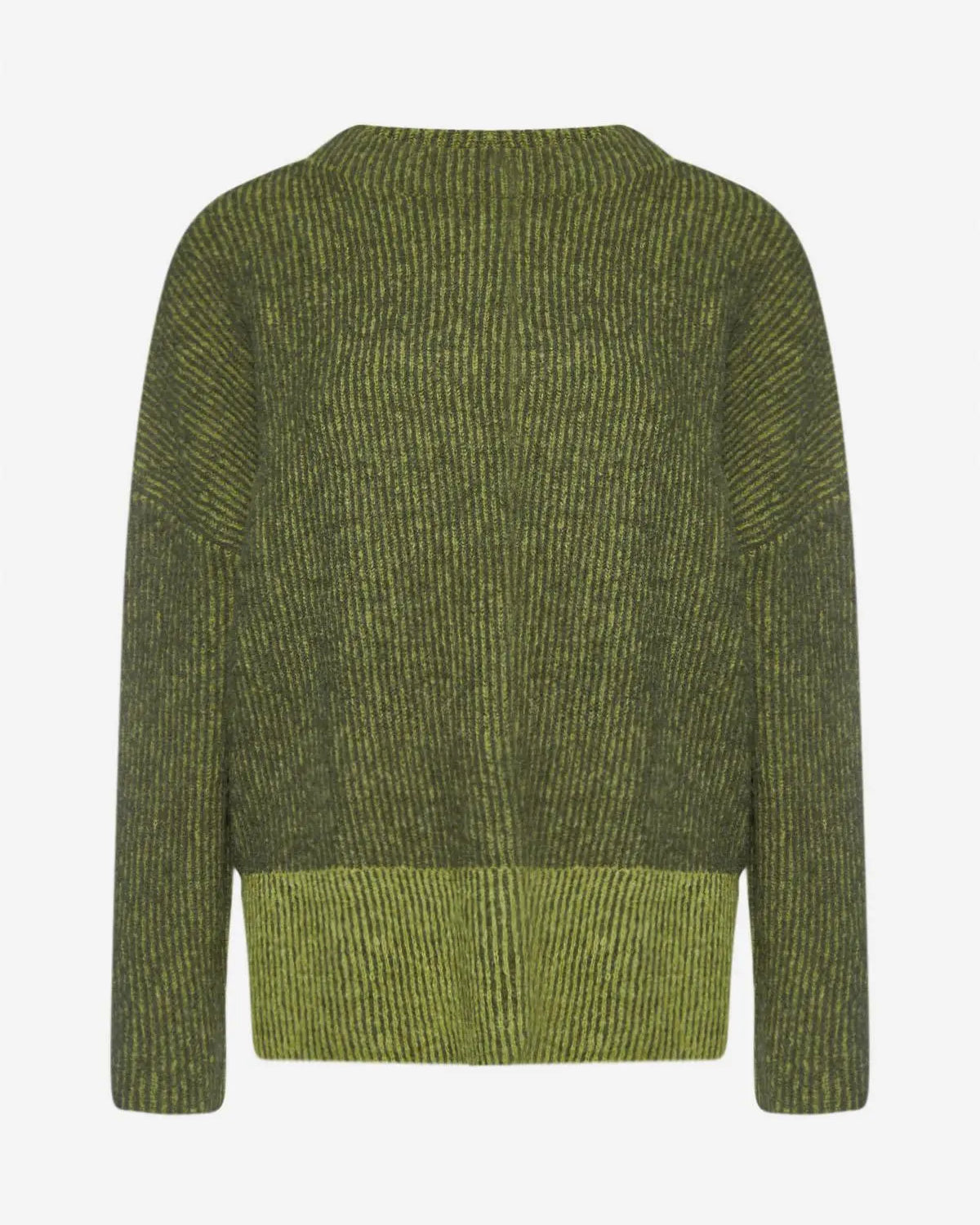 Pullover fantasia a righe VERDE IRONICA