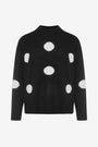 Pullover in maglia a pois misto lana NERO IRONICA