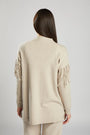 Pullover in maglia con frange BEIGE IRONICA