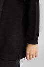 Pullover in maglia con frange NERO IRONICA