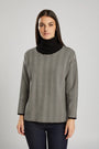 Pullover in maglia con stampa geometrica NERO IRONICA XL