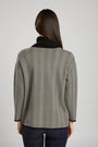 Pullover in maglia con stampa geometrica NERO IRONICA