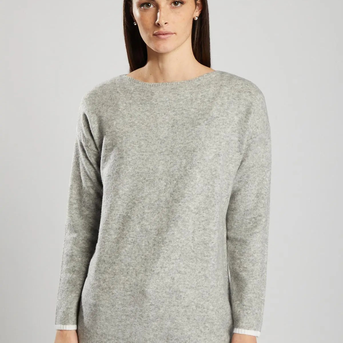 Pullover misto lana GRIGIO MEDIO IRONICA XL