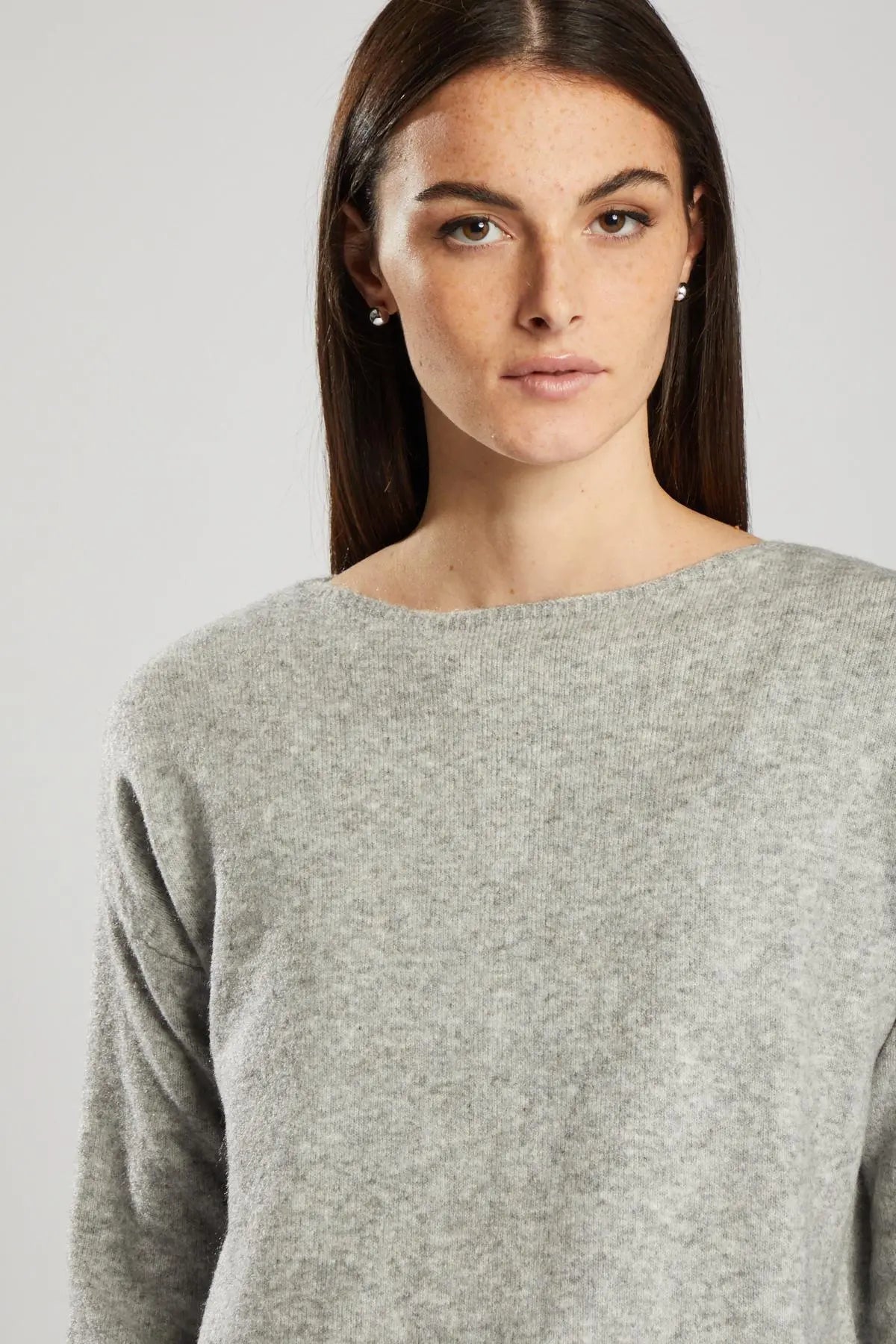 Pullover misto lana GRIGIO MEDIO IRONICA