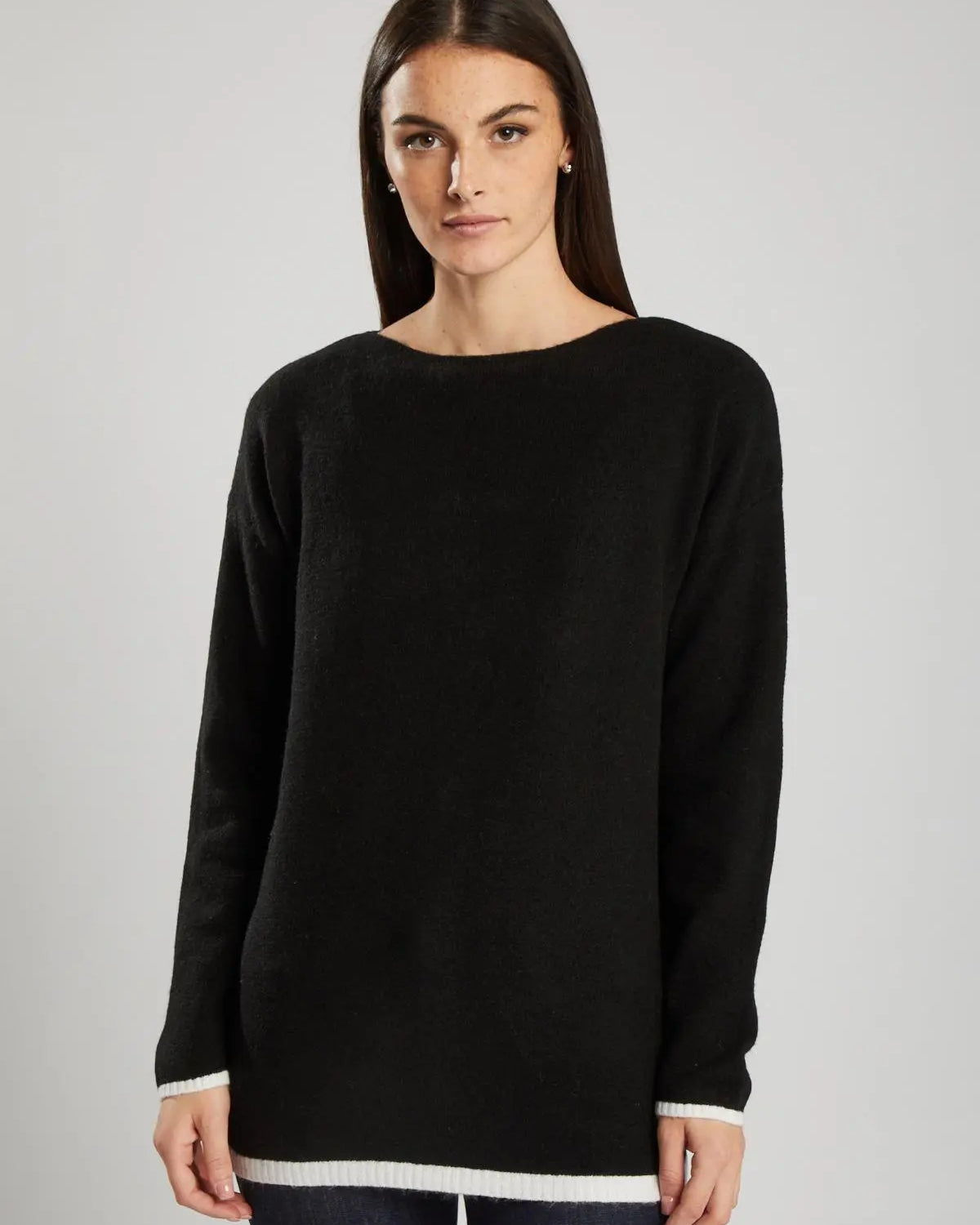 Pullover misto lana NERO IRONICA XL