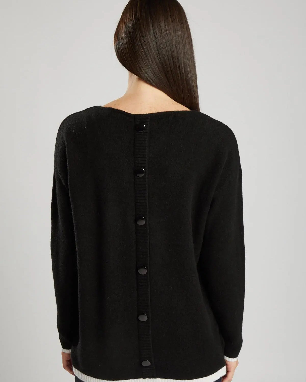 Pullover misto lana NERO IRONICA