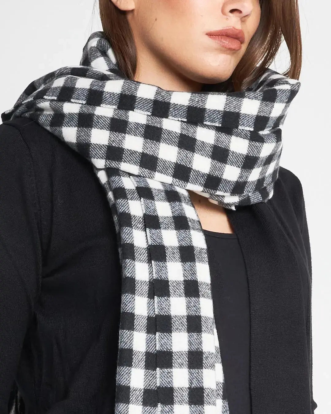 SCIARPA NERO-BIANCO DORABELLA