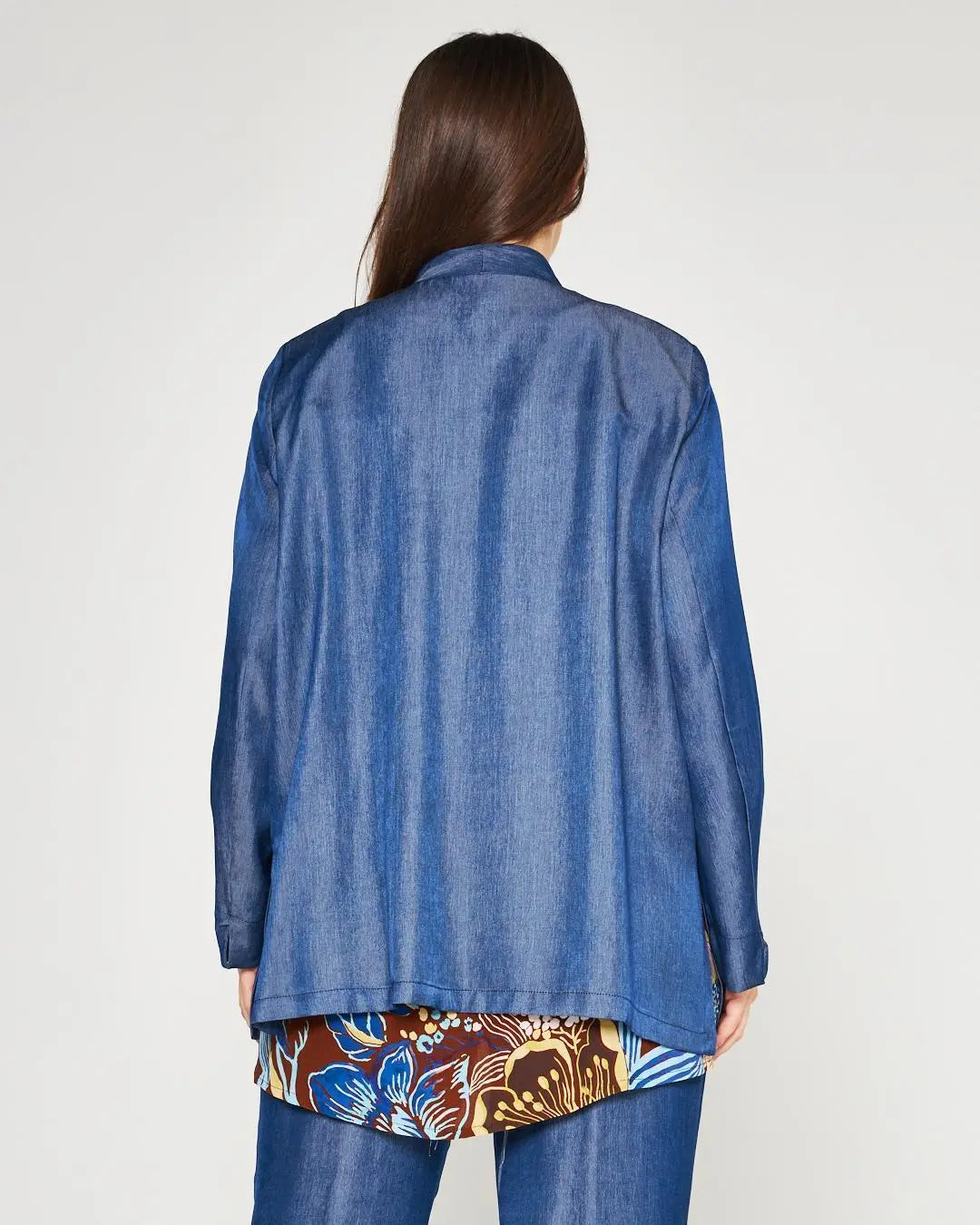 Spolverino chambray BLU DORABELLA PIU'