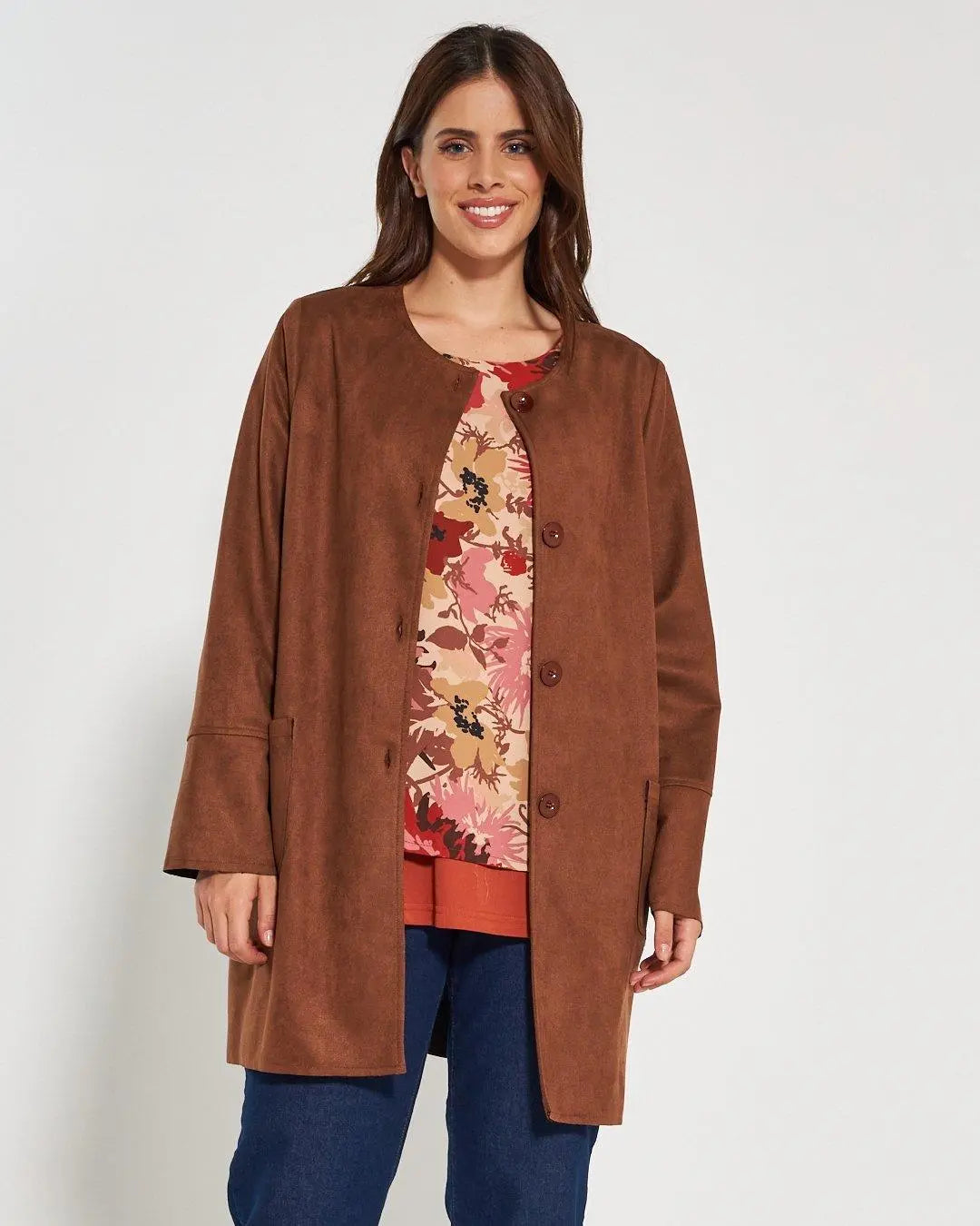 Spolverino effetto scamosciato COCCIO DORABELLA PIU'