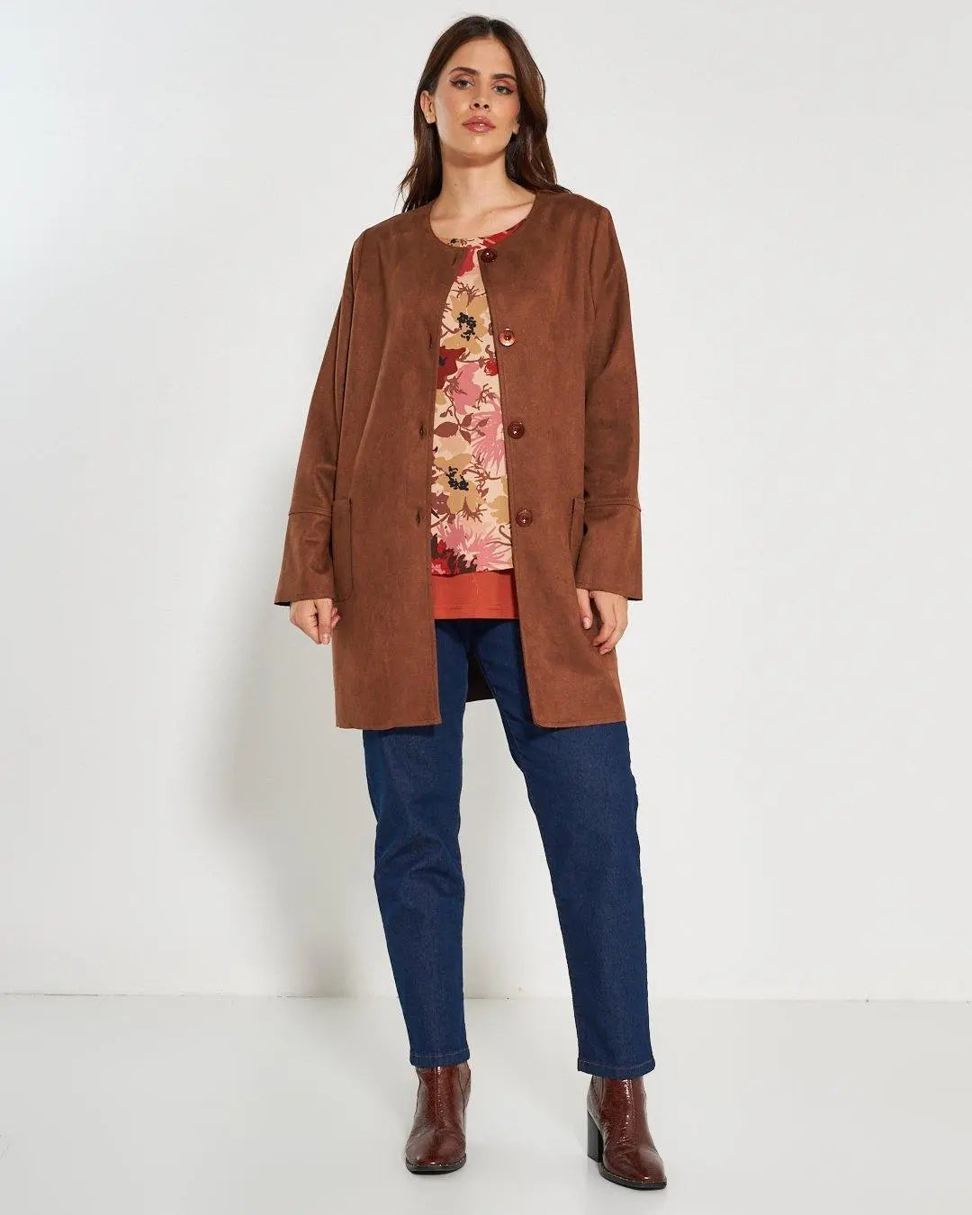 Spolverino effetto scamosciato COCCIO DORABELLA PIU'