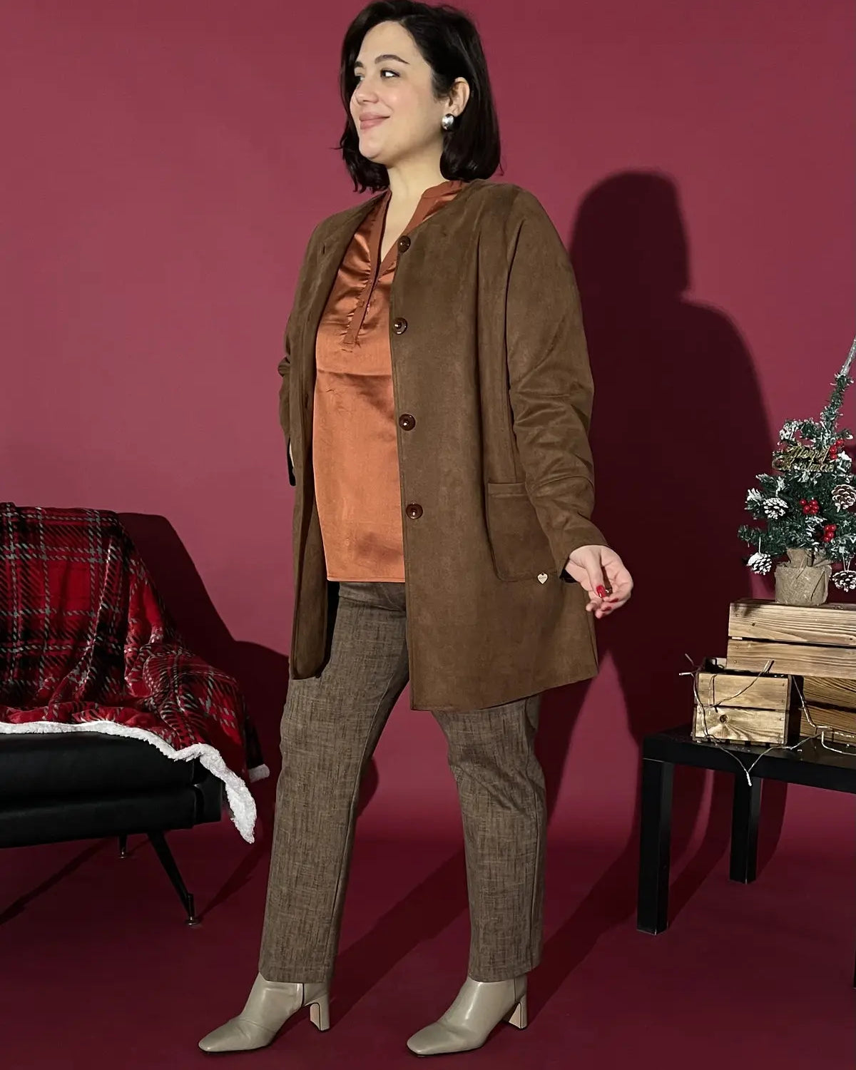 Spolverino effetto scamosciato COCCIO DORABELLA PIU'