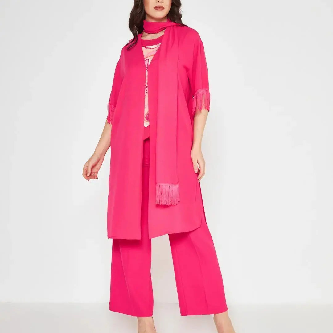 Spolverino foulard Fucsia DORABELLA XXL