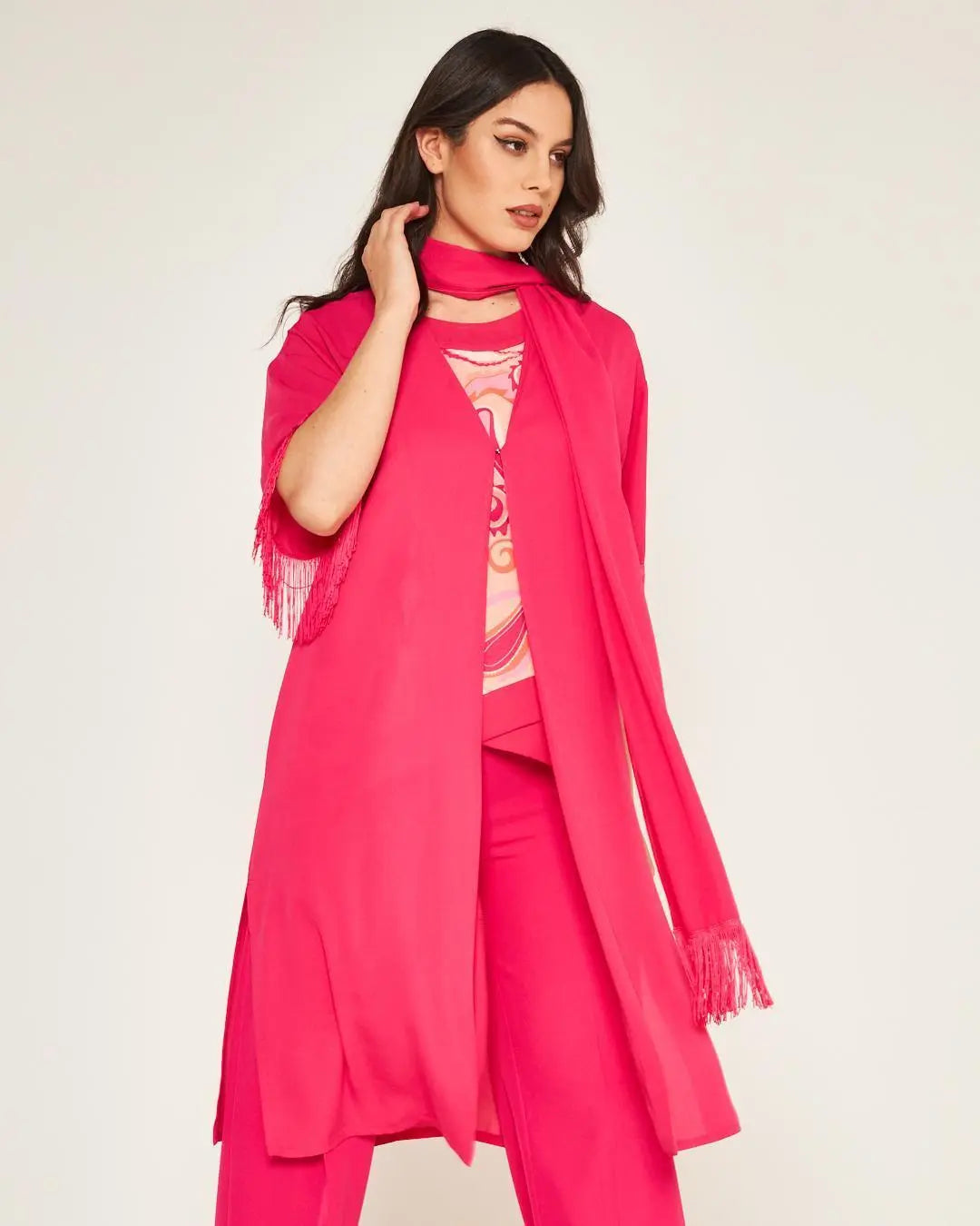 Spolverino foulard Fucsia DORABELLA
