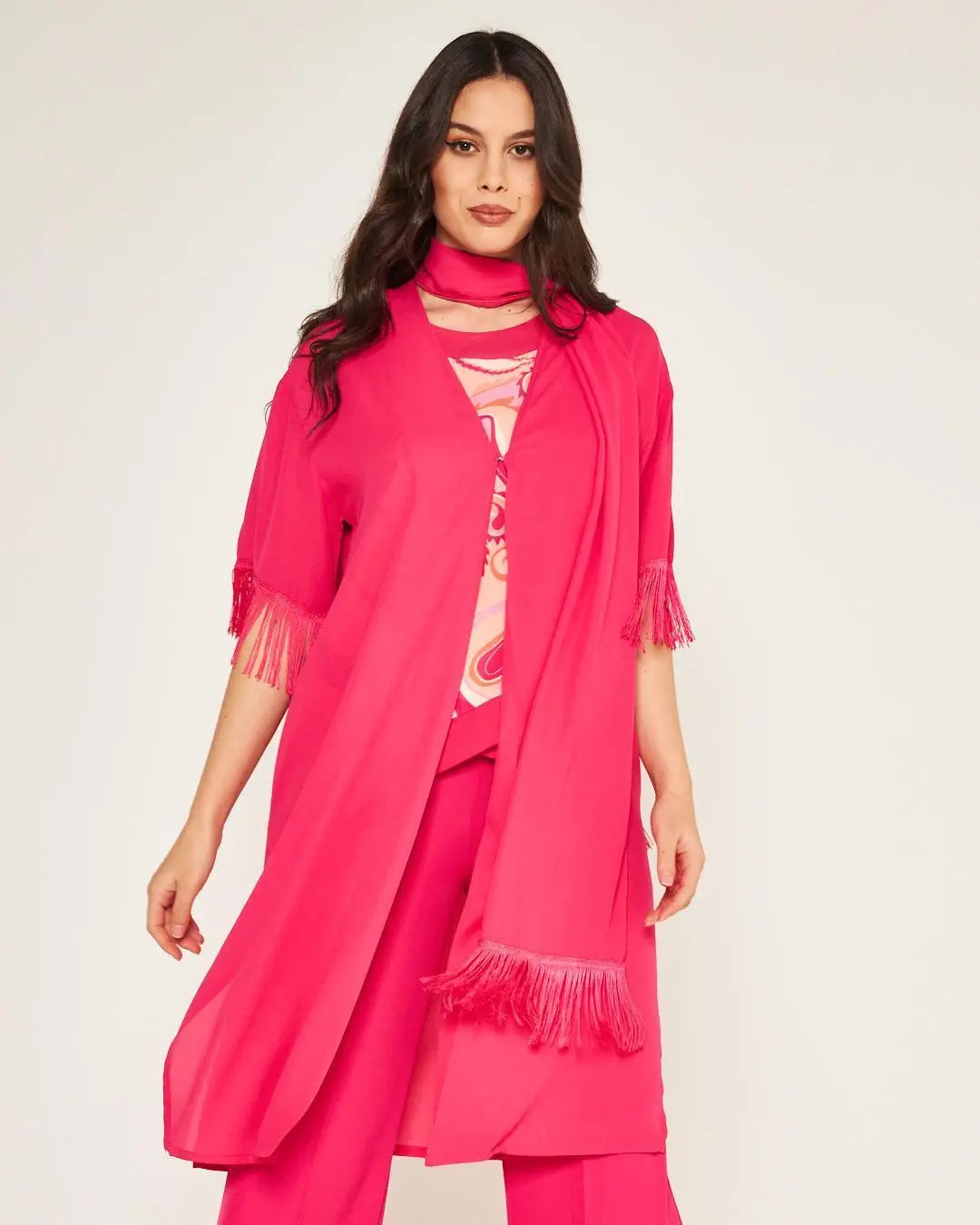 Spolverino foulard Fucsia DORABELLA