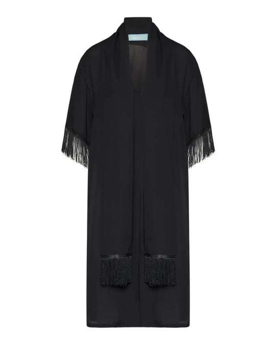 Spolverino foulard Nero DORABELLA