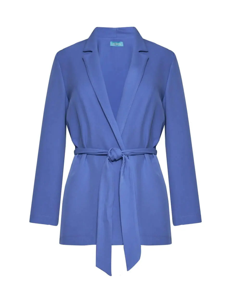 Spolverino in cady elasticizzato tinta unita con cintura in vita. LAVANDA DORABELLA