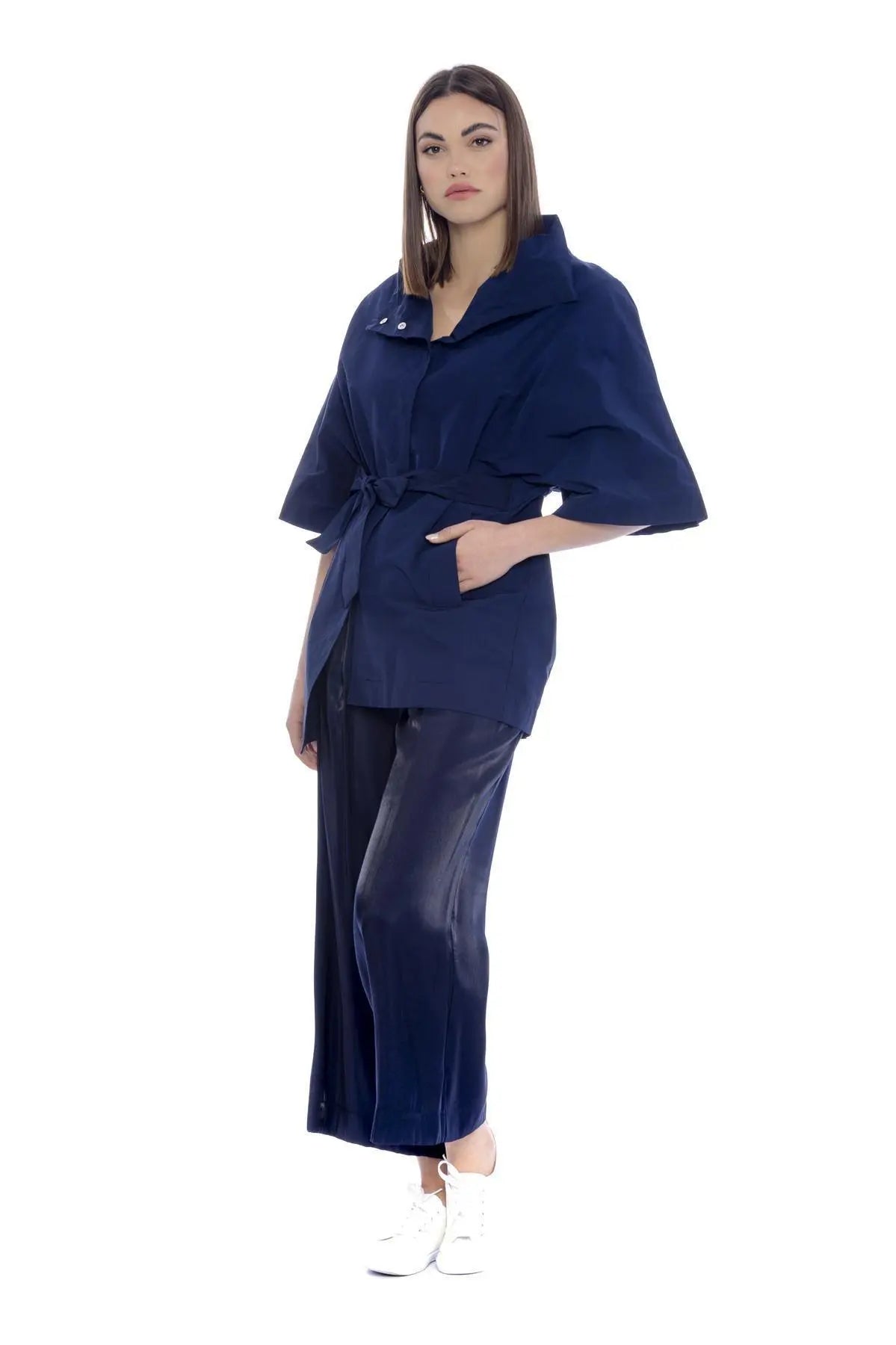 Spolverino manica a gomito BLU IRONICA