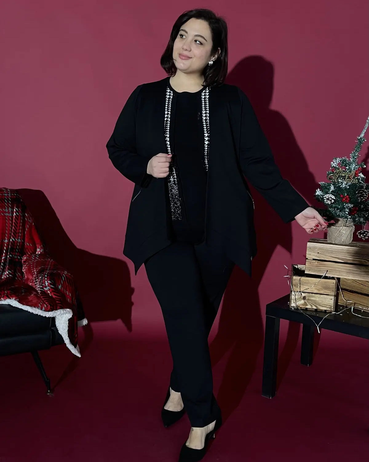 Spolverino punte NERO DORABELLA PIU'