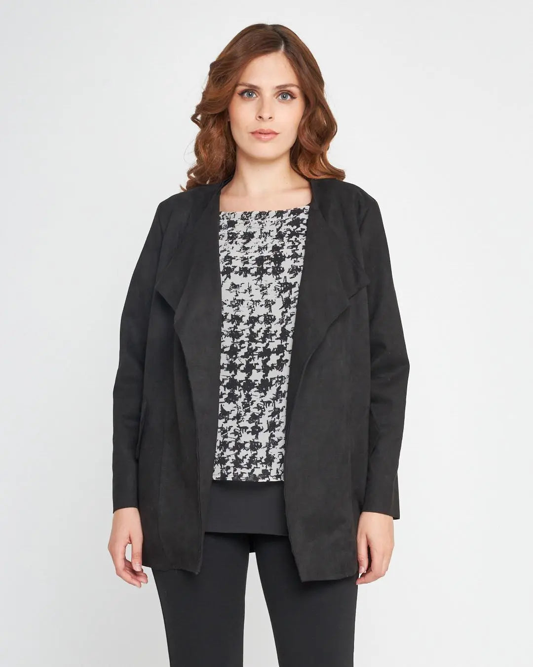 Spolverino scamosciato NERO DORABELLA