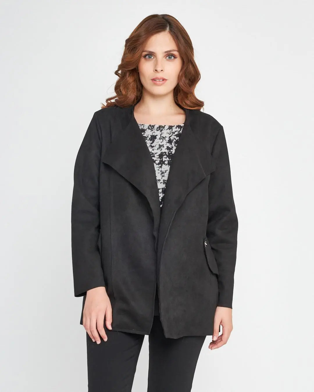 Spolverino scamosciato NERO DORABELLA