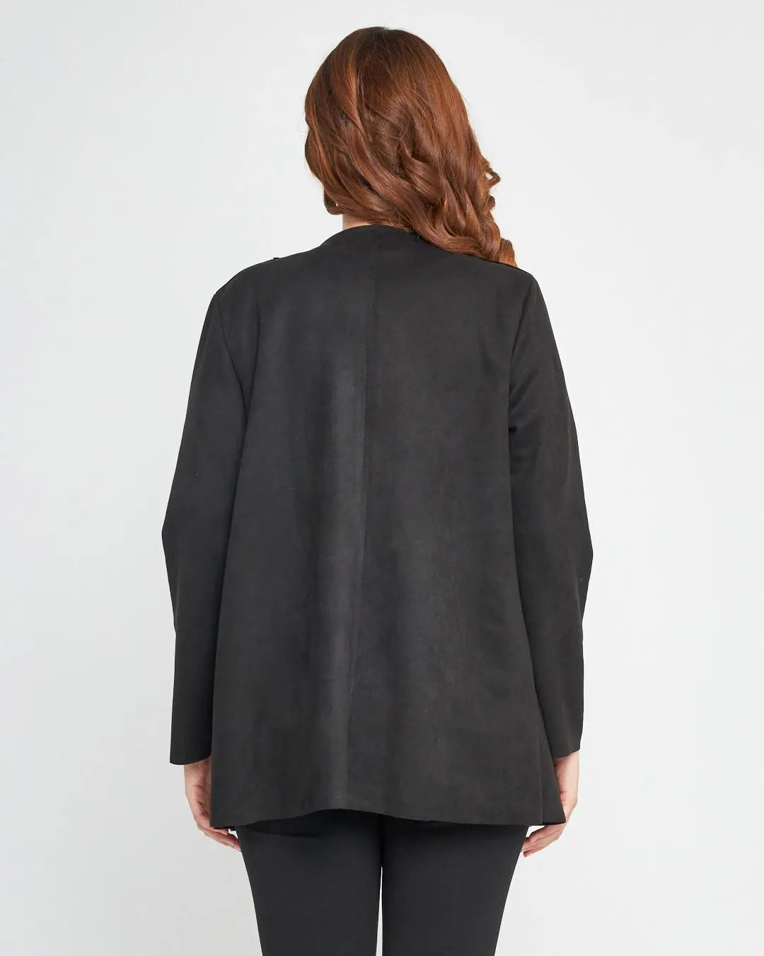 Spolverino scamosciato NERO DORABELLA