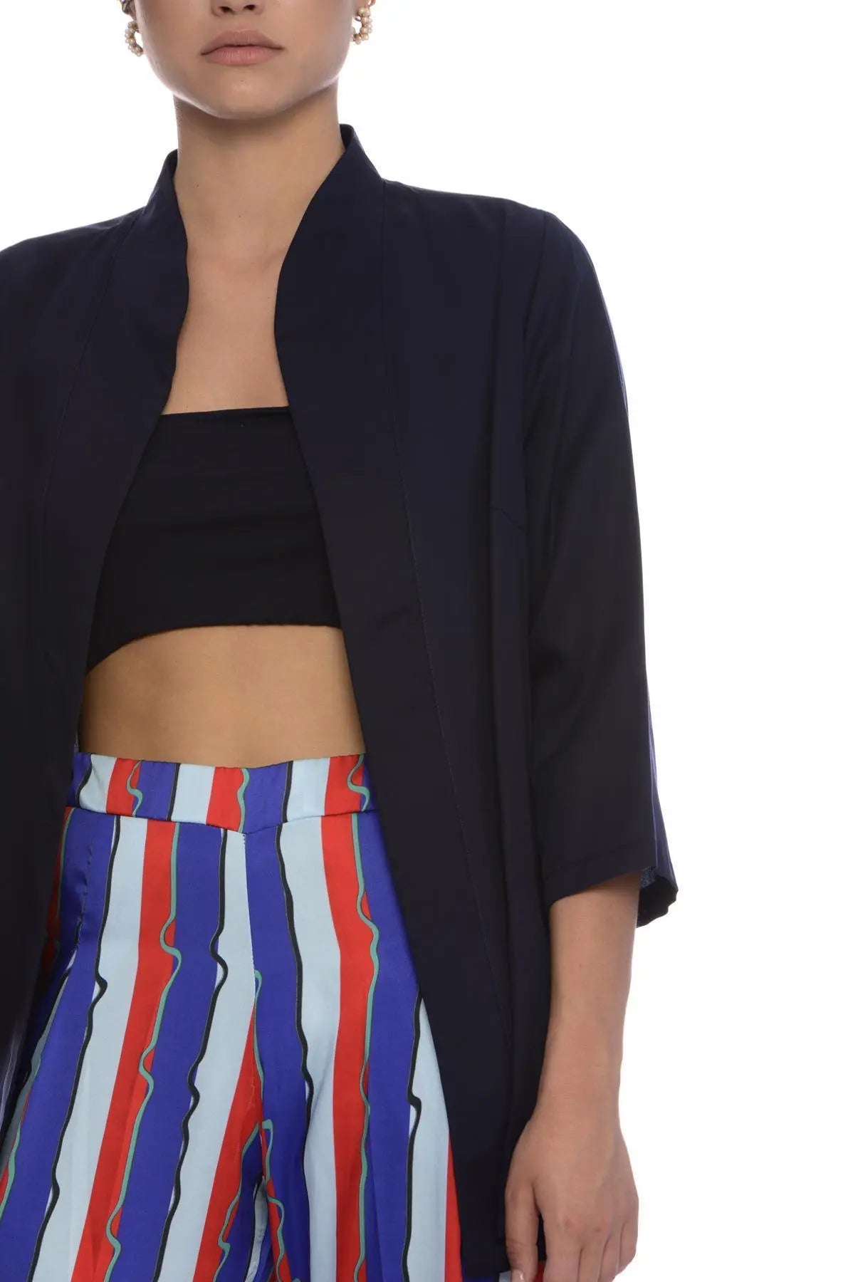 Spolverino sciallato BLU IRONICA