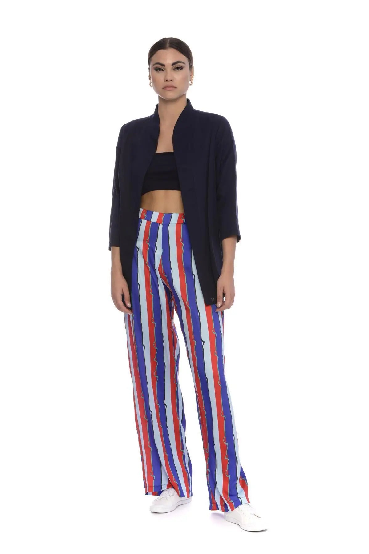 Spolverino sciallato BLU IRONICA