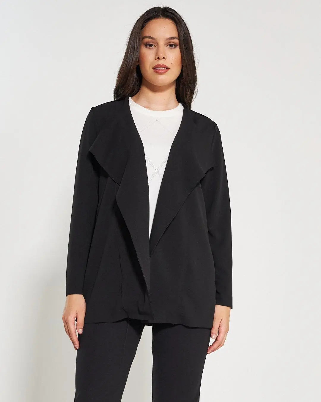 Spolverino sciallato NERO DORABELLA XXL