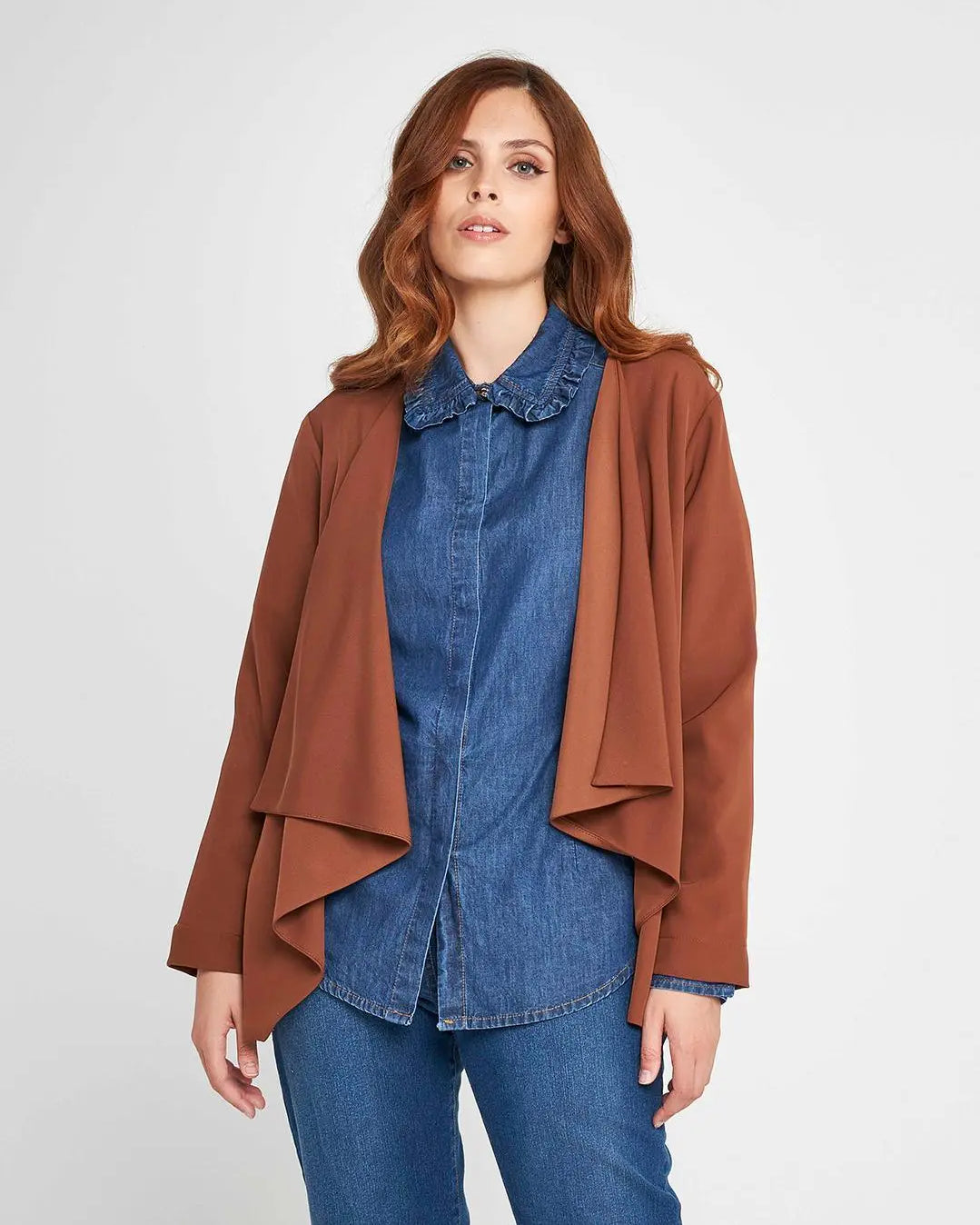 Spolverino sciallato TABACCO DORABELLA