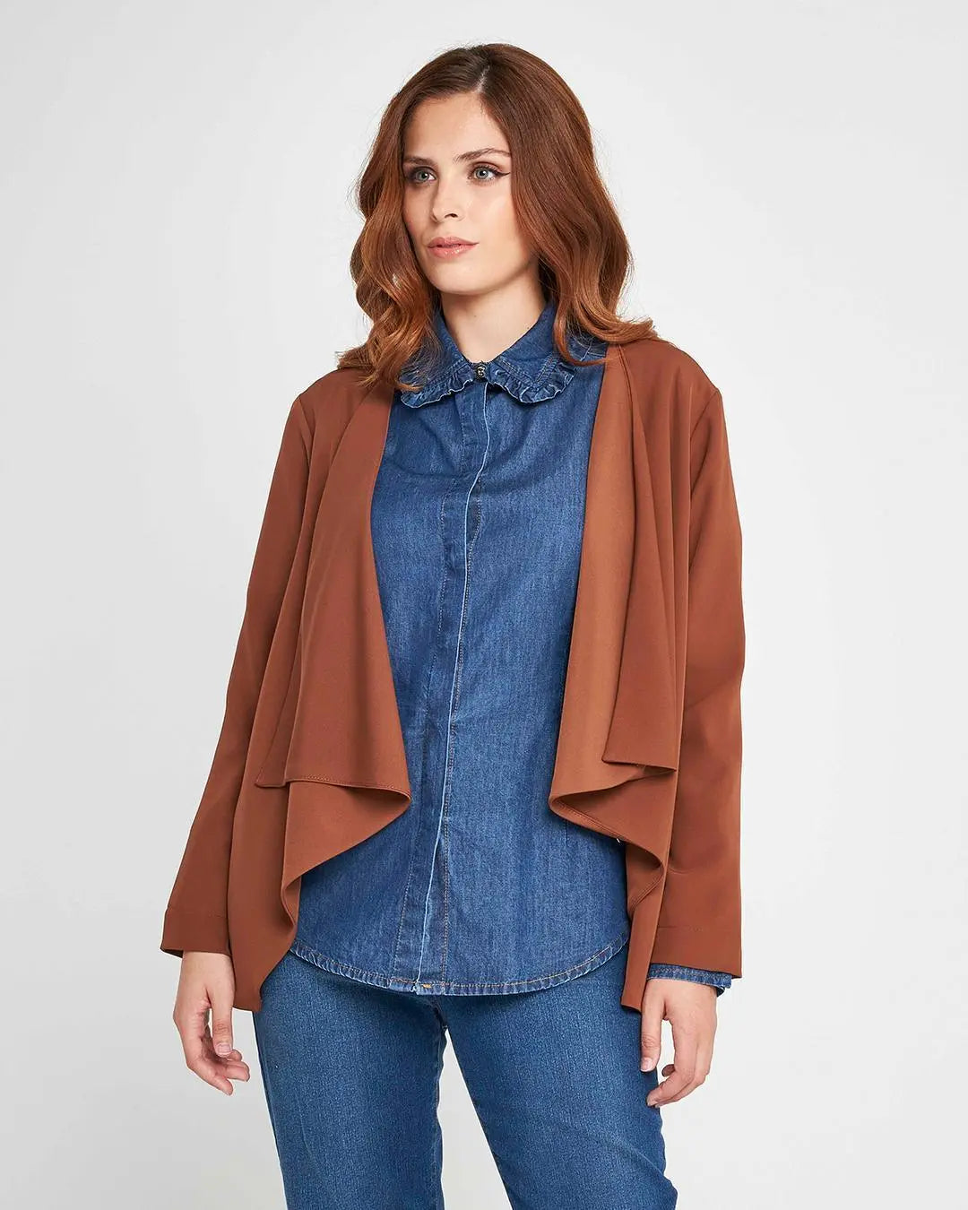 Spolverino sciallato TABACCO DORABELLA