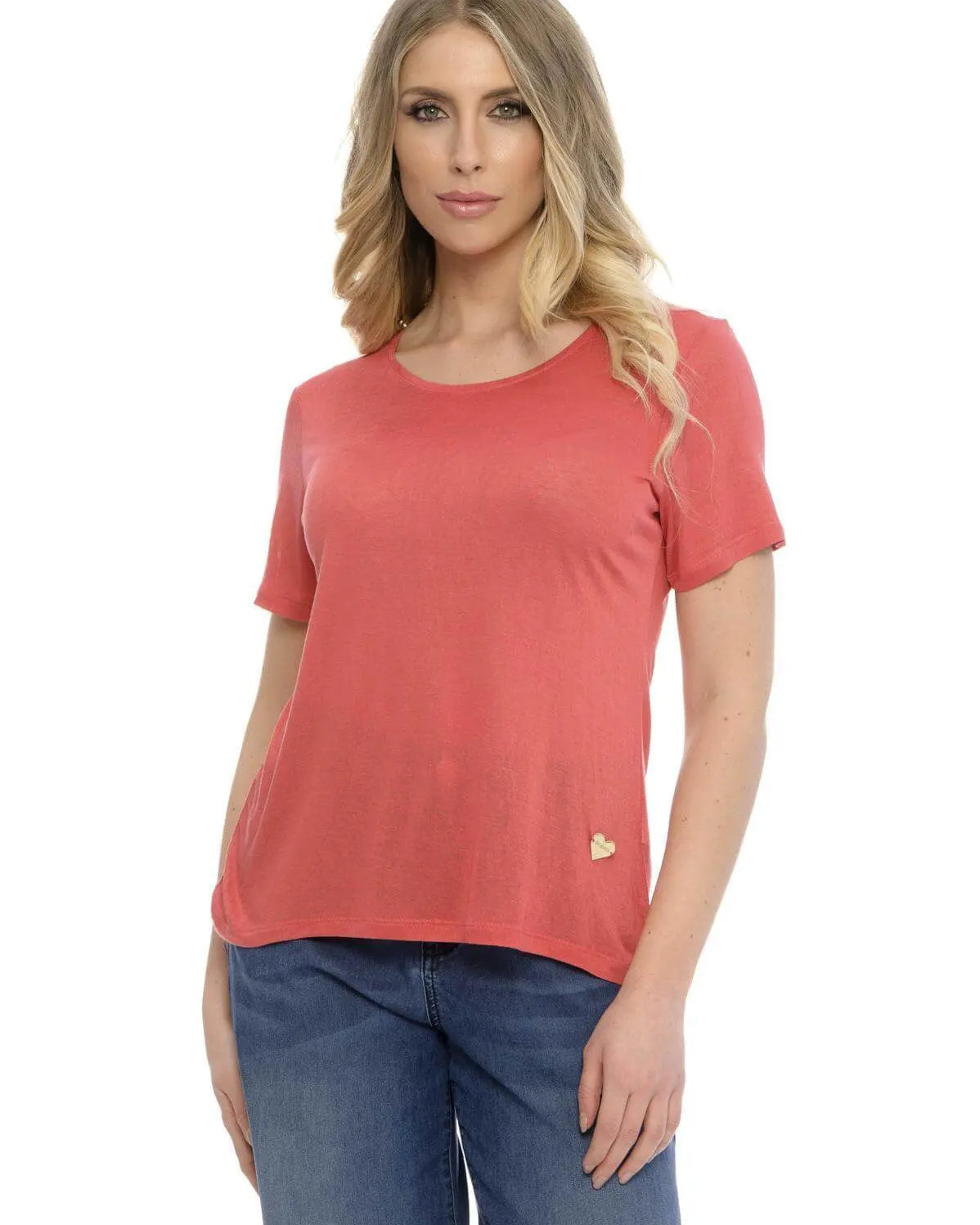 T-shirt basic fiammata CORALLO DORABELLA XXL