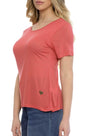 T-shirt basic fiammata CORALLO DORABELLA