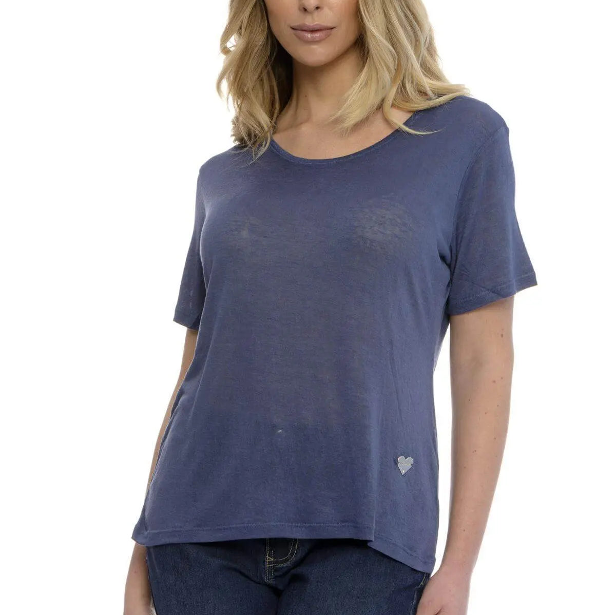 T-shirt basic fiammata DENIM DORABELLA XXL