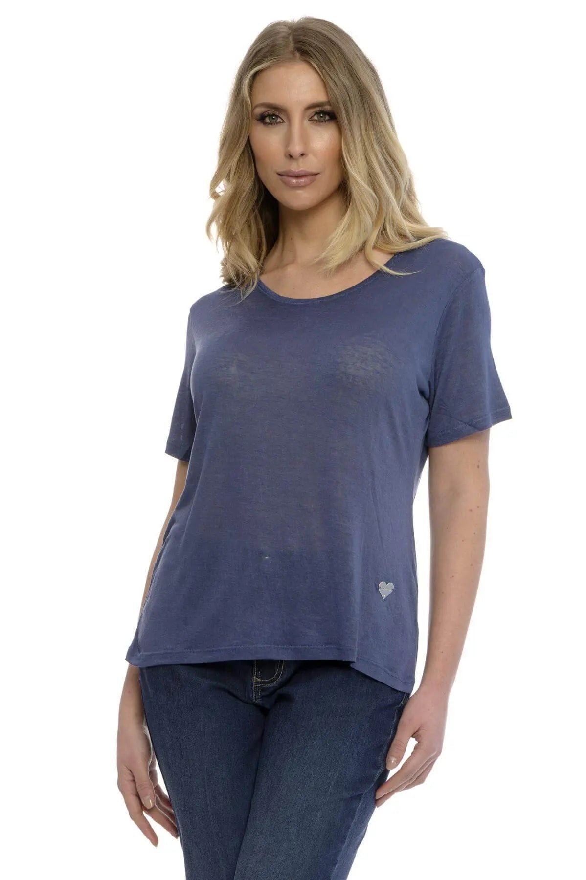 T-shirt basic fiammata DENIM DORABELLA XXL