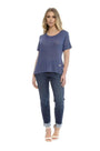 T-shirt basic fiammata DENIM DORABELLA
