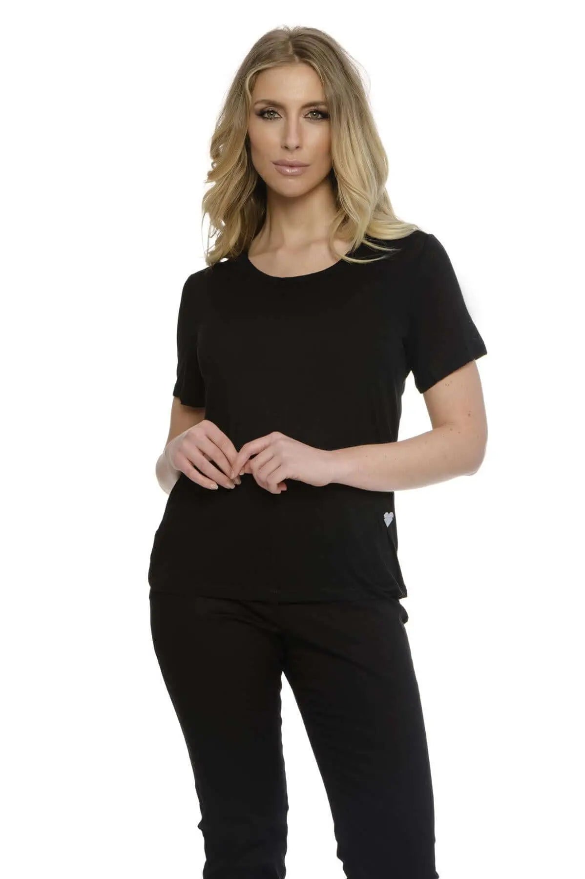 T-shirt basic fiammata NERO DORABELLA XXL