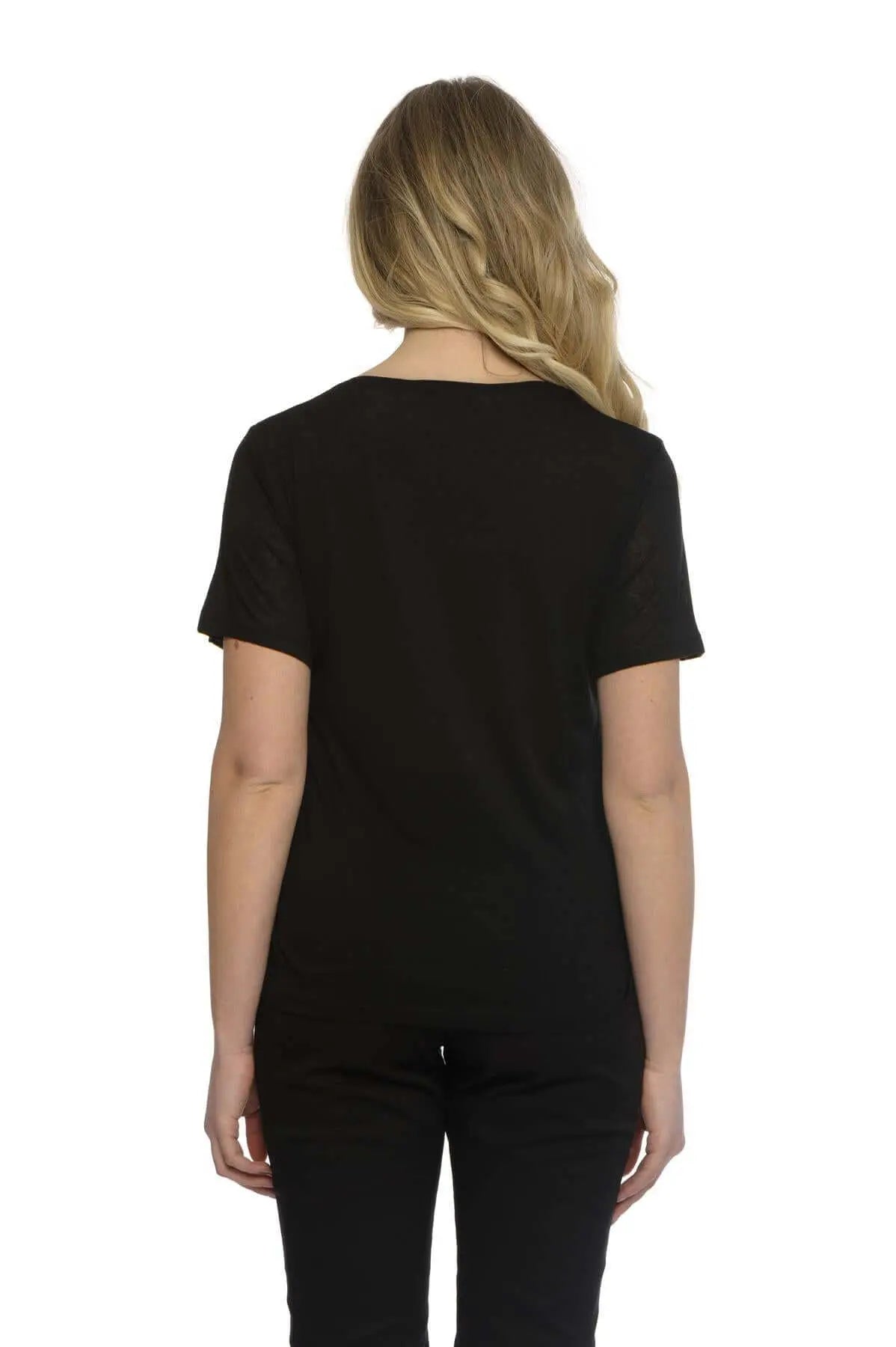 T-shirt basic fiammata NERO DORABELLA