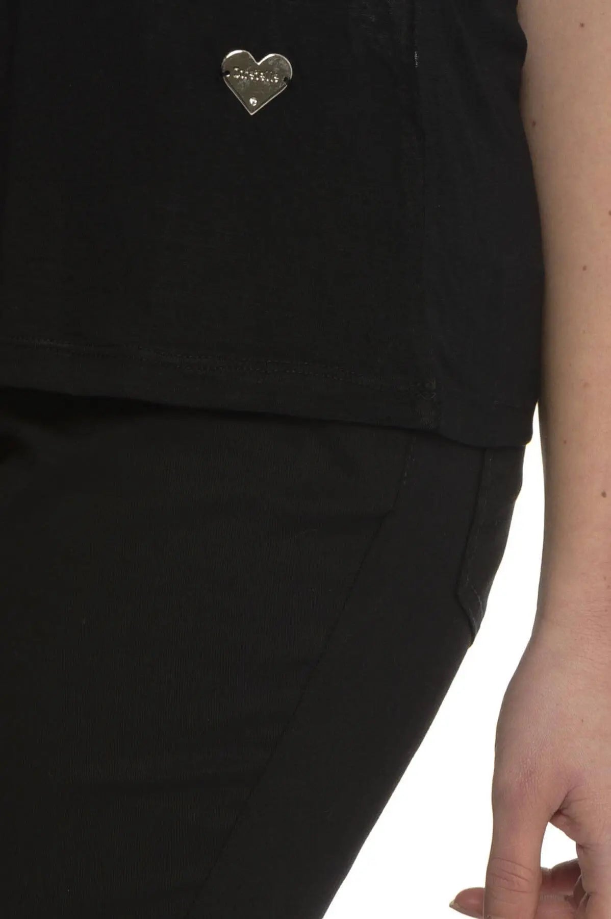 T-shirt basic fiammata NERO DORABELLA