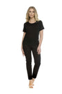 T-shirt basic fiammata NERO DORABELLA