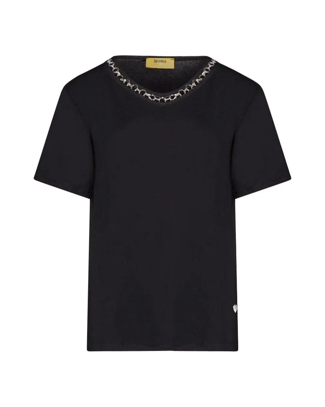 T-shirt catena BLACK DORABELLA PIU'