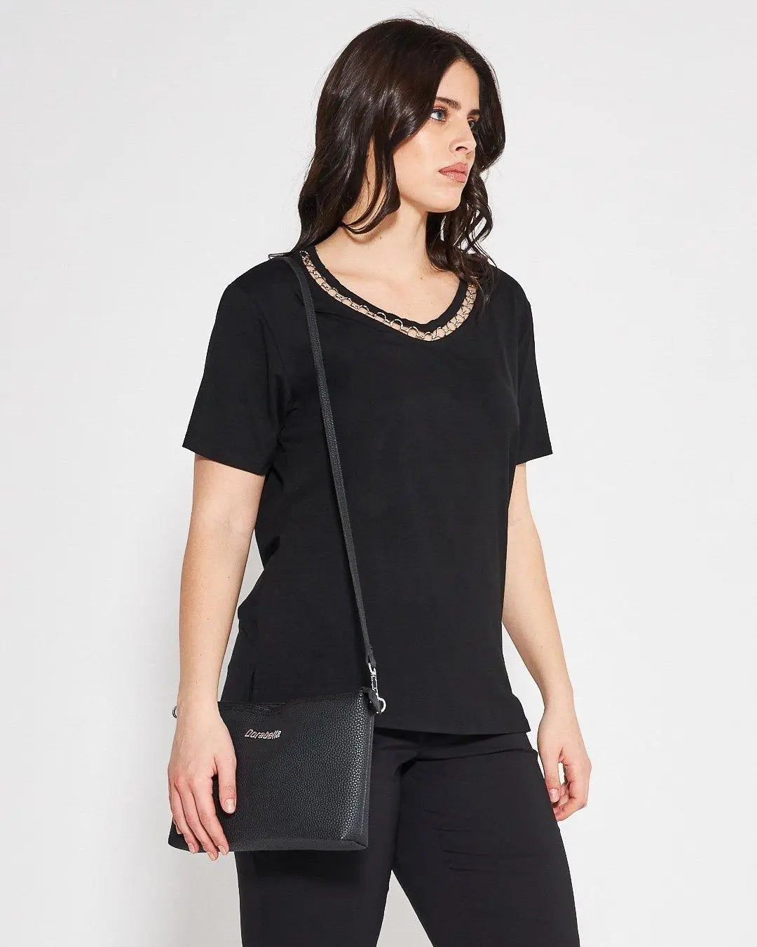 T-shirt catena BLACK DORABELLA PIU'