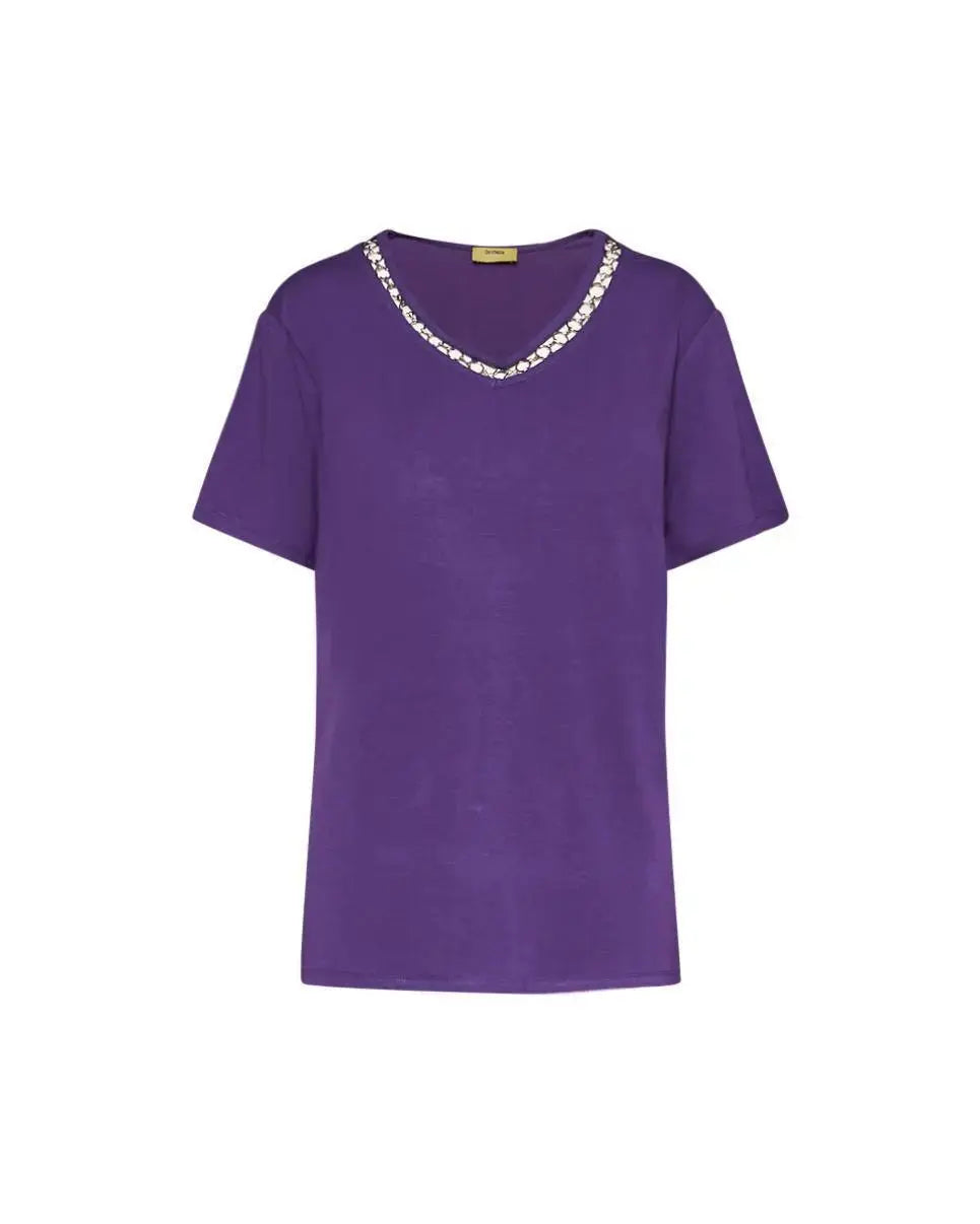 T-shirt catena PURPLE DORABELLA PIU'