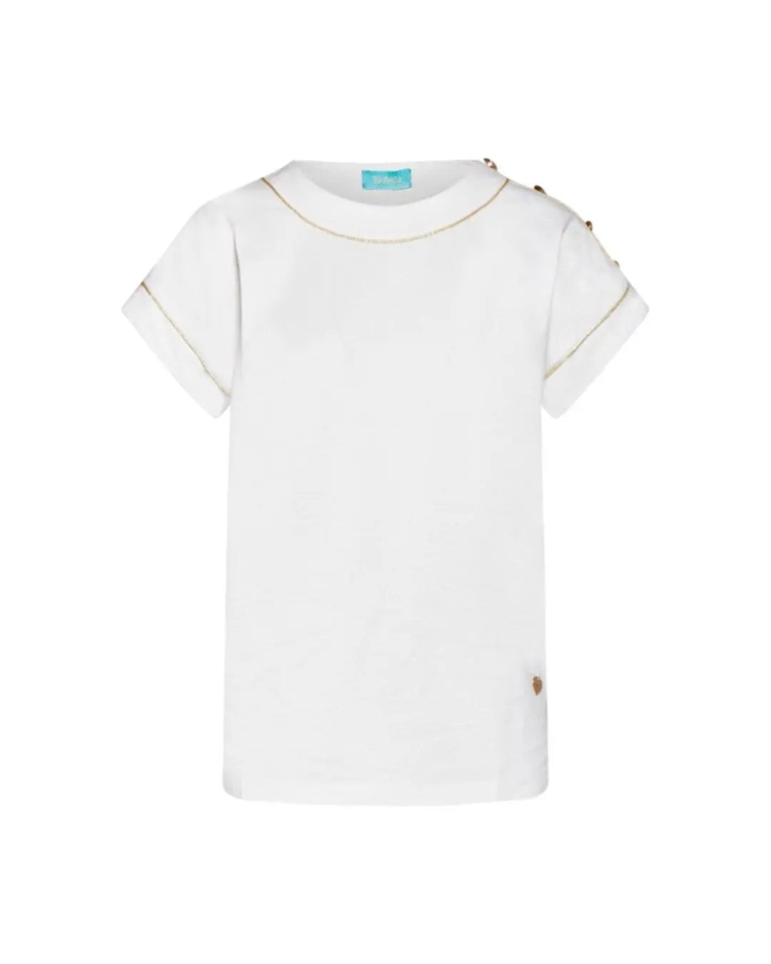 T-shirt con cup sleeves Bianco DORABELLA