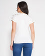 T-shirt con cup sleeves Bianco DORABELLA